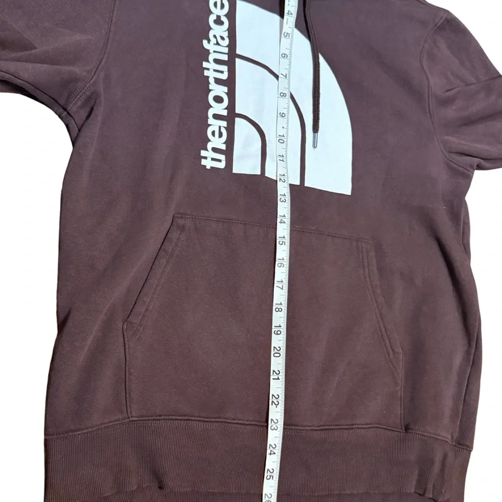 The North‎ Face Men’s Burgundy Hoodie Medium Logo Sweatshirt Pullover